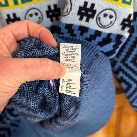 LOGO Smiley Face Mock Turtleneck Sweater Women’s XL - Picture 6 of 7